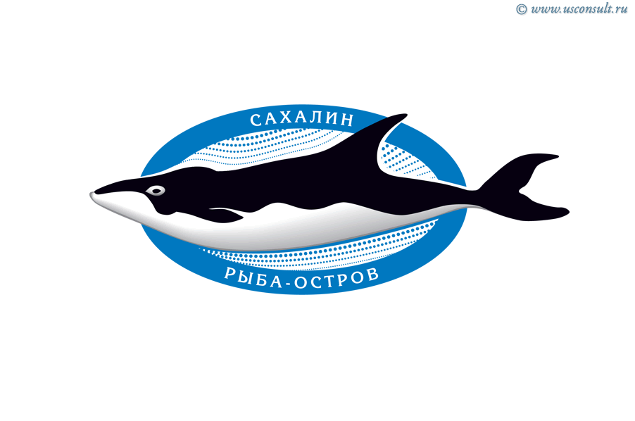 Дизайн бренда «Рыба-остров» для поставщика сувенирной продукции Сахалина